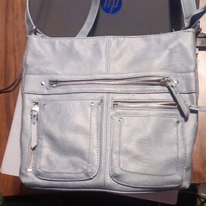 INC International Concepts Light Gray Laptop Bag